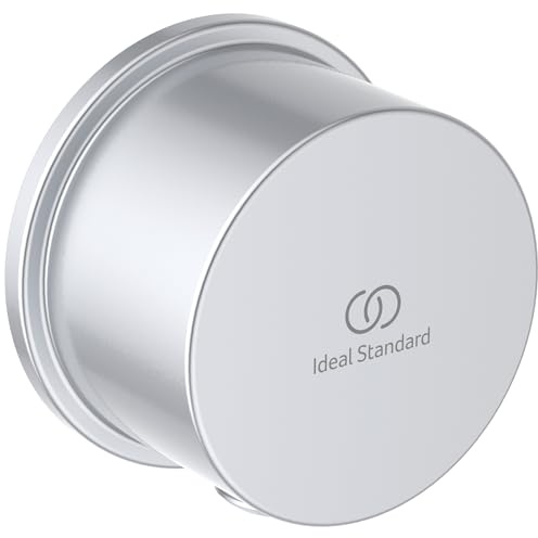 Ideal Standard Idealrain BC808SI Wall Connection Elbow (Shower Hose Connection) Surface-Mounted for Shower Hose G1/2, Silver