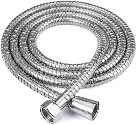 Duschschlauch 2m Edelstahl Brauseschlauch,Universal Duschschlauch, Metallschlauch, explosionsgeschützt,Super Biegefähigkeit für Handbrause, Hand-Duschkopf