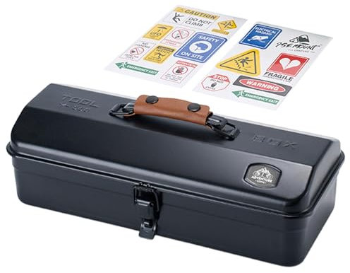 Portable Storage Box - Metal Tool Box, Carry Case | Outdoor Storage Box, Iron Roof Box, Ideal Solution for , Garage and Acts