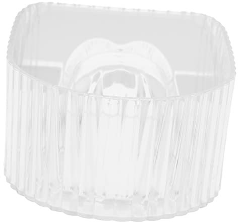 WRITWAA Cuenco Transparente Para Remojar Uñas y Manos, Acrílico Duradero, Tamaño Mediano, Para Salón y Hogar, Recipiente De Manicura Profesional Para Eliminación De Esmalte y Tratamientos De Uñas