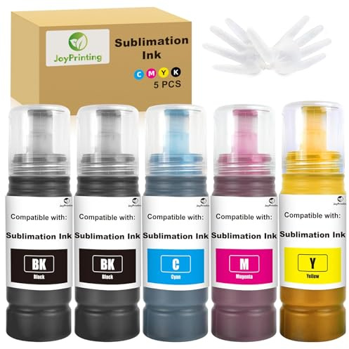 70 Sublimation Ink Compatible for 2810 1810 2710 2714 2711 2726 2850 2820 2830 2815 2820 2856 2876 2750 2700 2870 2871 2811 2860 2861 3850 4850 4500 2650 Printer (2BK/1C/1M/1Y, 5-Pack)