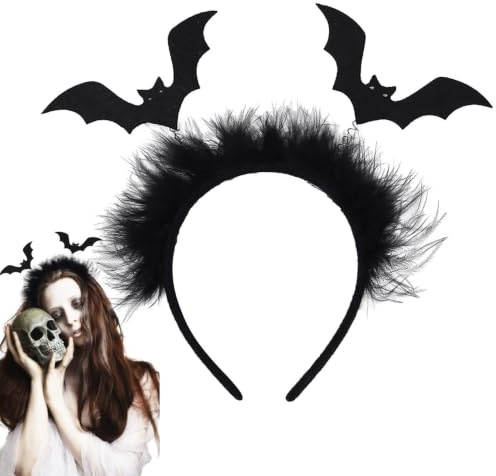 Fladdermuspannband för barn Skrämmande Huvudprydnad | Håraccessoarer Med Fladdermus För Tillställning, Cosplay, Maskerad, Scenframträdande, Utklädnad, Högtid, Karnevalsfest,