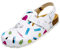 CLINIC DRESS Clog - Clogs Damen bunt weiß Motiv. Schuhe für Krankenschwestern, Ärzte oder Pflegekräfte bunt, Krankenhaus 39