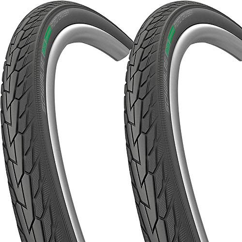 Schwalbe 2X Reifen Road Cruiser HS484 Green 28x1,25 700x32C 32-622 TS KG GC