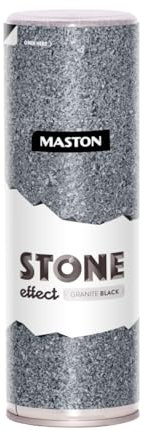 Maston Peinture effet pierre en aérosol 400 ml, gris granit