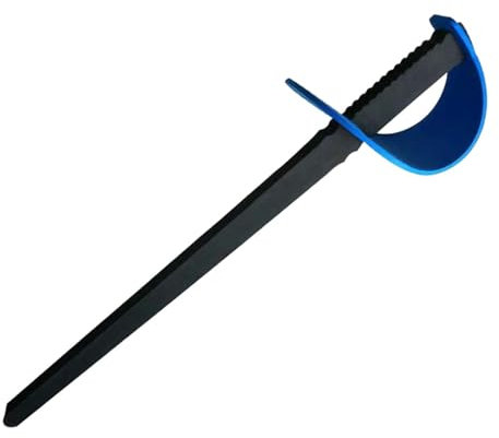 JISADER Fecht-Schaumstoff-Trainingshilfe für Anfänger, Praxis für Erwachsene, Duell-Rapier, Blau