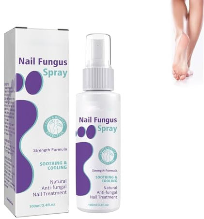 Spray de reparación de hongos de uñas de 100 ml, tratamiento de hongos para uñas de los pies extra fuerte, tratamiento de hongos en las uñas de los pies, tratamiento de uñas antihongos (1)