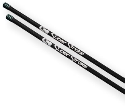 SuperStroke Golf Alignment Sticks 45 Fiberglass Rods, Full Swing Training Aid Kit, Help's with Posture Correction and Shot Accuracy, Black (Set of 2)