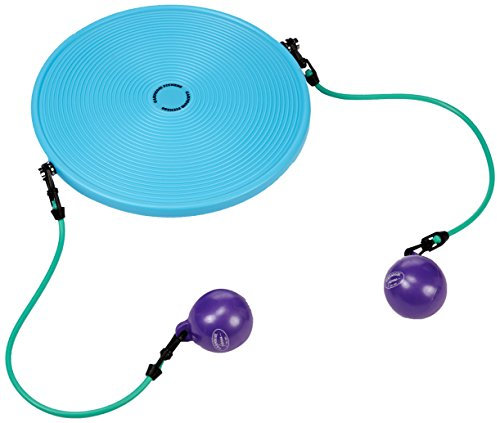 Carnegie IsoDisc Balance Board Therapiekreisel + Expander Tubes & Gewichtsbälle
