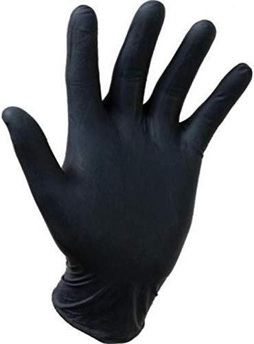 Touche de douceur 0647 nitrile jetables Gants, taille XL, Noir