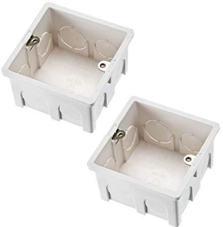 uxcell Wall Switch Box Electrical Outlet Flush Mount 86 Type Single Gang