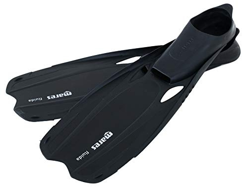 Pinne da Nuoto e Snorkeling, Lunghezza Pala 35 cm, Scarpetta Confortevole, Sistema Leggero (tg.44/45)