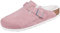 BIRKENSTOCK Boston Shearling Womens Pink Clay Slippers-EU 39