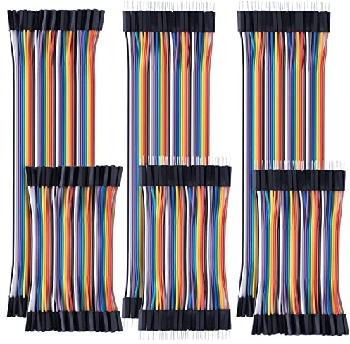 10CM + 20CM 240PCS Breadboard Jumper Wires Dupont Cable Kit Male Femelle pour Arduino Raspberry Pi.