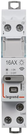 LEGRAND - 199121 - Télérupteur modulaire connecté Drivia with Netatmo 16AX 230V~ - Compatible avec l'App Home + Control et le délesteur connecté - Emballage BTC - Gris