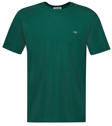 Gant Herren REG Shield SS T-Shirt, DEEP Forest Green, L
