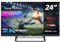 Smart Tech TV LED HD 24' (60 cm) 24HV02V VIDAA 3xHDMI 2xUSB Hotel Mode, Netflix, YouTube, Video, Disney+