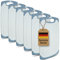 KPYTO kleine Frühstücksbrettchen 6er Set, 25 x 15 cm, Schneidebrett Set, beidseitig, rutschfest mit Saftrille, creme Brettcchen mit grauem Rand, Brettchen, Brotzeitbrett (cream-gray)