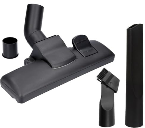 Universal Staubsaugerbürste mit Adapter und 2 Düsen - Kompatibel mit 32-35mm Staubsaugern für Hartböden und Teppiche mit Siemens, Bosch, AEG, Miele, Philips, Samsung, Dirt Devil, Panasonic