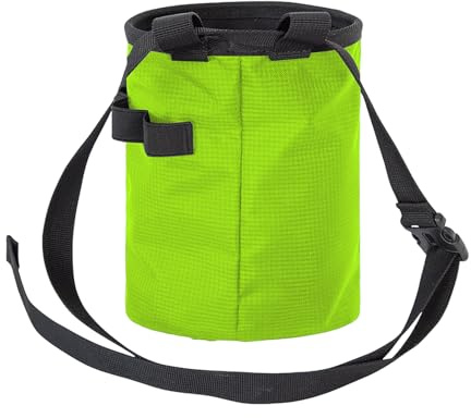 Bohany Bolsa de tiza para escalada en roca, bolsa de tiza para levantamiento de pesas con cinturón ajustable y bolsillo de almacenamiento con cremallera, equipo deportivo de roca para entrenamiento
