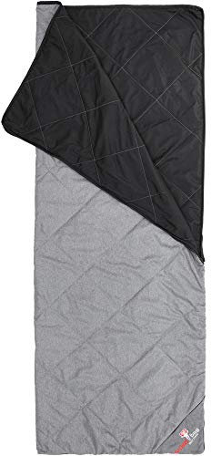 Grüezi bag WellhealthBlanket Wool Schlafsack & Wolldecke 2-in-1, kuschelig weich und warm, Körpergröße bis 200 cm, 200x150cm, Packmaß Ø 14 x 19 cm