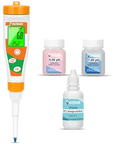 UIUZMAR Mat pH-mätare, digital pH-mätare för ost, deg och jästpasta mamma, pH-testare för mat, deg, pool, kött, öl, mjölk, akvarium