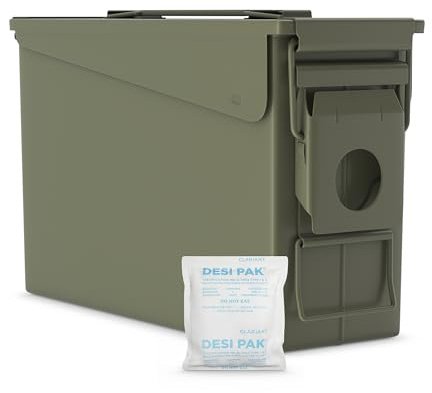 30 latas de munición de calibre M19A1 – Cajas de munición de acero para almacenamiento, caja de metal hermética e impermeable para municiones o contenedor de almacenamiento subterráneo, caja de