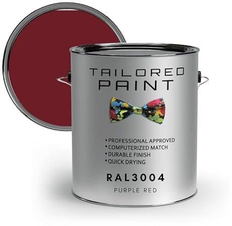 Tailored Paint uPVC Window & Door 1K Paint Brush or Spray On - Matt Finish - RAL3004, Purple Red - 100ml Tin