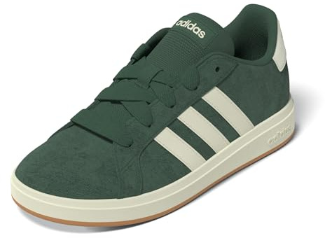 adidas Mixte Enfant Grand Court 00s Shoes Kids, Collegiate Green/Off White/Gum, 36 2/3 EU