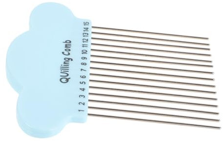 SHINEOFI Quilling-Werkzeug Geschlitztes Quilling-Werkzeug Papier-Quilling-kamm-Set Für Bastel-Quilling Webbedarf Zufällige Farbe