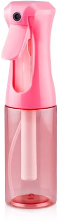 HPPFFY Continuous Spray Bottle for Hair, 1Pack Pink 6.8oz Mister Spray Bottle, Hair Spray Bottles for Hairstyling, Cleaning, Plants, Pets, Salons & More