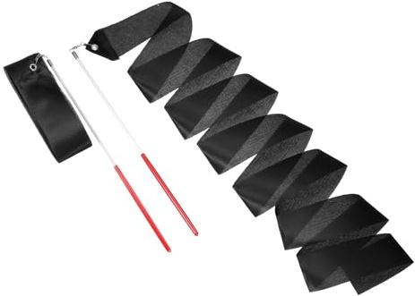 sourcing map Dance Ribbons, Rhythmic Gymnastics Ribbon Streamers Dancer Wand Twirling Dancing Ribbons for Artistic Dancing Gymnastics Training