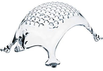 Koziol KASIMIR - Rallador de queso parmesano, rallador de limón, rallador de jengibre, superficie de rallado fina, plástico irrompible, apto para lavavajillas, cocina, hogar (cristal transparente)