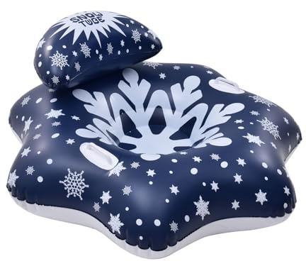 Aufblasbarer Schlitten, Winter-Outdoor-Komponente, langlebiges Skizubehör, Schneeschlauch Ornament, kältebeständige Sportausrüstung, Familienunterhaltungs-Organizer für Erwachsene und Kinder