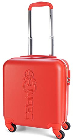 CABIN GO 5585 Valigia Trolley rigido in ABS grande valigia con ruote, 55x37x20, Bagaglio a Mano Ultra Leggero in ABS con Chiusura a combinazione