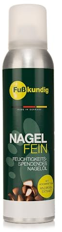 Fußkundig Fußpflege Nagelöl 150 ml – Nagelpflege Pflegeöl für die Nagelhaut auch für trockene und rissige Fersen