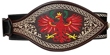 Alpenlife Leder Ranzen Adler (Schwarz-Braun, 115)