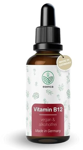 Vitamin B12 Tropfen - 250µg je Tagesdosis - Vegan, Alkoholfrei, Laborgeprüft, in Deutschland hergestellt