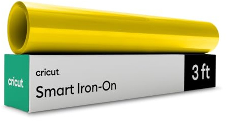 Cricut Smart HTV Heat Transfer Vinyl | 0.9 m | Maize Yellow | Iron-On HTV Vinyl for Fabric, Ideal for Custom T-Shirts & DIY Projects