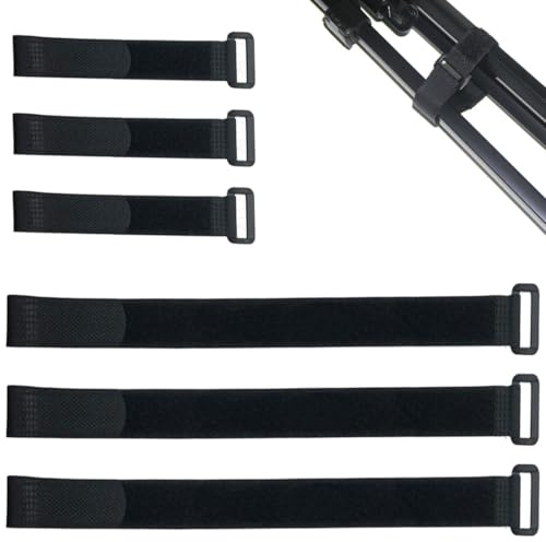 6 piezas bridas reutilizables, velcro ajustable, cables, organización y almacenamiento de cuerdas, adecuado para garajes, talleres, autocaravanas, set de regalo para hombres.