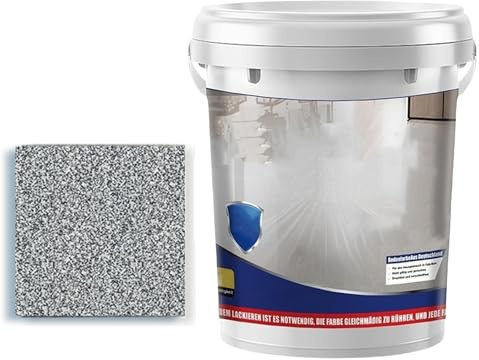 Nimedala Pintura Epoxi para Pisos de Arena, Revestimiento de Alto Brillo con Efecto Mármol para Concreto (Dark Gray,500g)