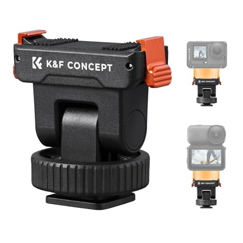 K&F CONCEPT Support à Sabot Froid en Plastique Compatible avec DJI Osmo Nano/Osmo Action 6, Support magnétique à Fixation Rapide pour caméra d'action, Adaptateur trépied à Sabot Chaud