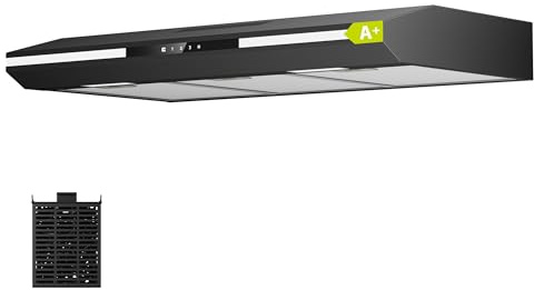 CIARRA CBCB90921 A+ Dunstabzugshaube 90 cm Unterbau SensorTouch-Bedienung
