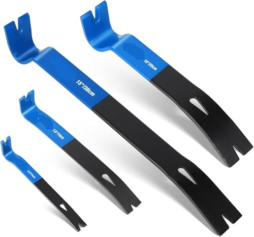 Juego de palanca plana con extractor clavos, herramienta acero alto carbono resistente for remodelación del hogar y carpintería, 1 Para Sacar Clavos