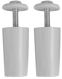 Amig - Grey Plastic Roller Shutter | Shock Absorber with M5 Anti-Rust Screw and Outer Washer | Weather Resistant | Length: 60 mm