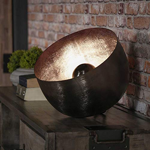 famlights Industrie Tischlampe Leonardo Vintage Look/Steampunk Metallgestell Tischleuchte Tischlampe E27 / Metall Wohnzimmerlampe Vintage Landhaus Industrial Schlafzimmer Wohnzimmer Nachttischlampe