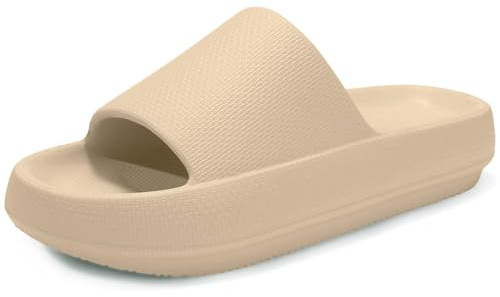 Misolin Chanclas Mujer Hombre Verano Cozy Slides de Baño y Piscina | Sandalias Ducha Playa, Zapatillas Casa Mujer Verano, Cómodas y Ligeras, Plataforma EVA, Interior Exterior