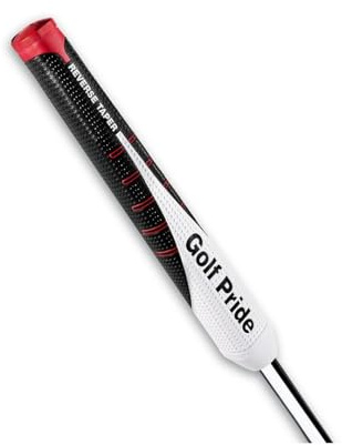 *NUEVO* Golf Pride 2024 Reverse Taper Flat Large Jumbo Putter Grip - Colección de mejora de trazos, unisex, tacto suave y pegajoso con tecnología de tracción de hoyuelos, 64 g, redondo 0.580 -