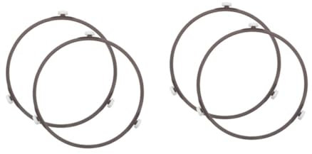DECHOUS 4pcs Over Microwave Shelf Replacement Round Oven Ring for Microwave Oven Rack