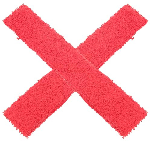 CONGARTENO 2 Pezzi Fascia Antisudore in Cotone per Impugnatura Racchetta da Badminton e Tennis Nastro Antiscivolo Elastico e Riutilizzabile Accessorio Sportivo Leggero per Uso Indoor e